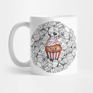 Cupcake Doodle Mug